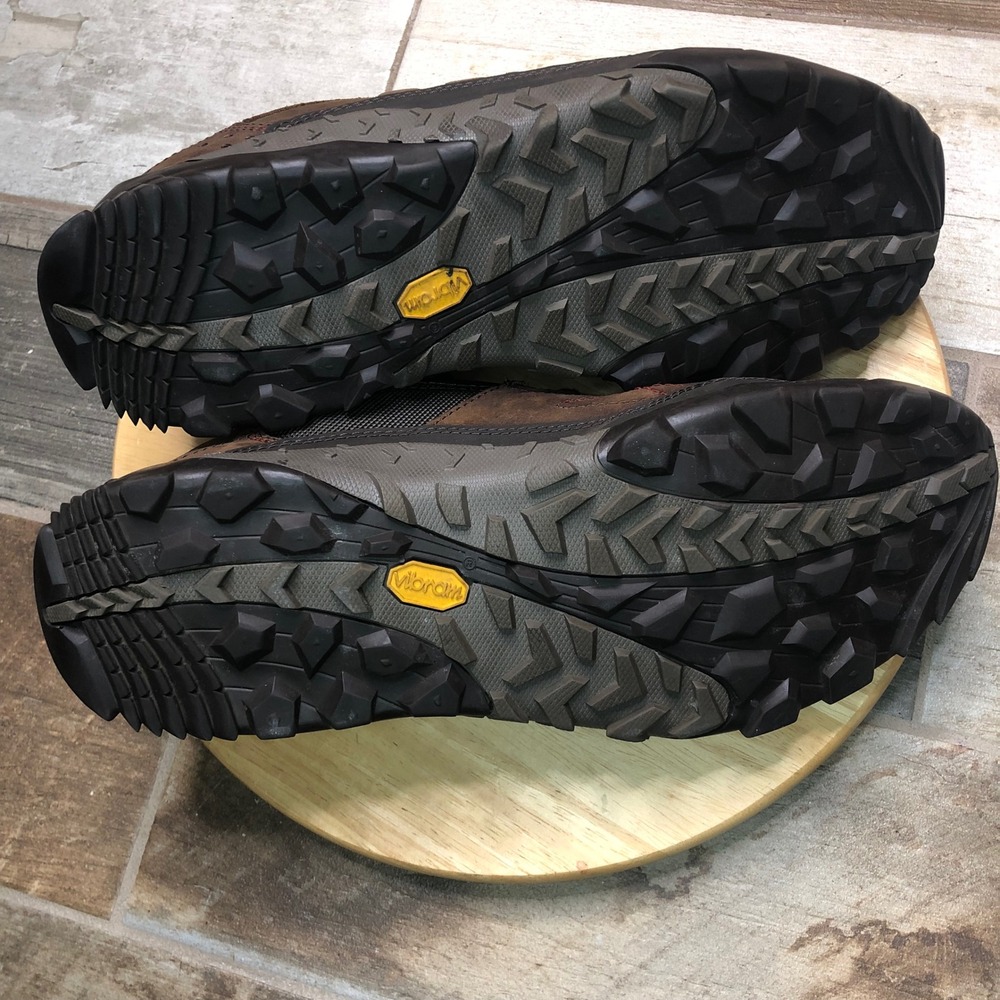 Merrell Annex Trak Low Hiking Shoes Mens 12 US Clay Brown Leather Vibram J91805 - Picture 5 of 16